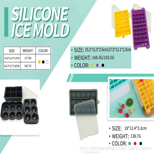 Silikon ais kiub dulang ais silikon ais kiub